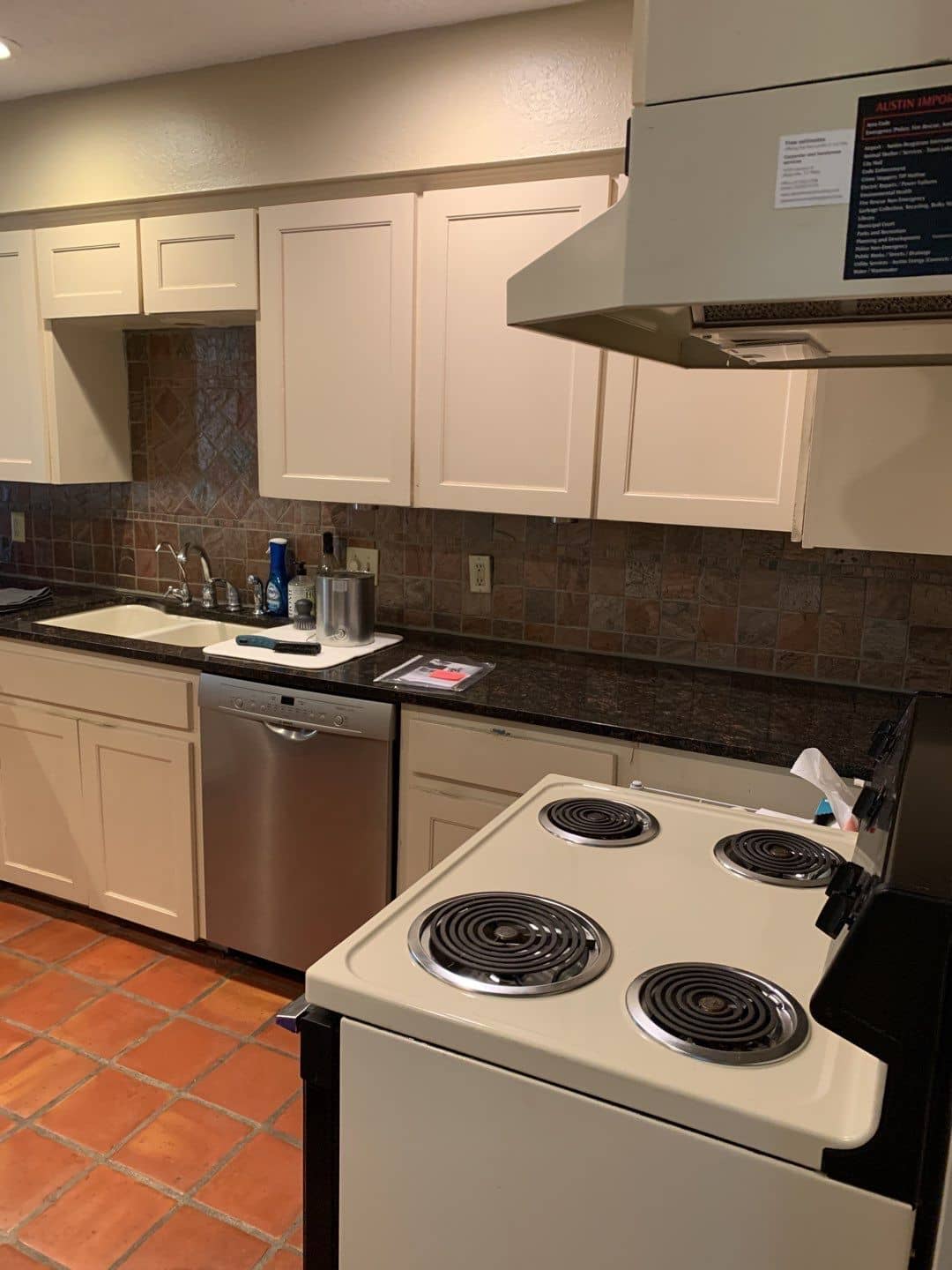 Kitchen Rebuild before work by CDG Restoration & Construction in the Austin, TX area